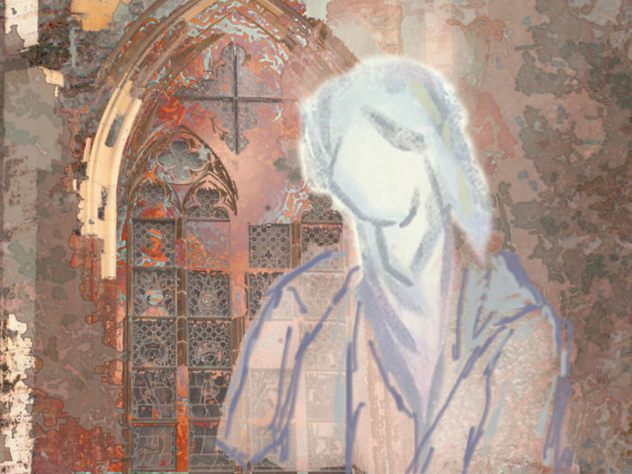 Woman, Gothic Church